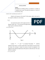 Oscillations I. Simple Harmonic Motion