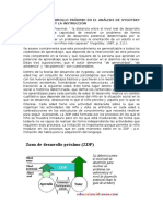 La Zona de Desarrollo Próximo en El Análisis de Vygotsky Del Aprendizaje y La Instrucción