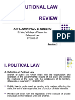 Constitutional Law Review: Atty. John Paul B. Cubero