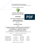 Etude Technique de L Évaluation Du Forage Underbalance (UBD) en Algérie