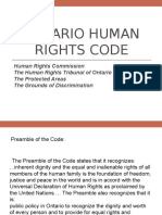 Clu3m Ontario Human Rights Code 2016 PPTX 1