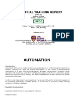 Industrial Training Report: Done by Aadhar Mishra Rollno. 1347431001 at