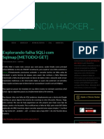 Explorando Falha SQLi Com Sqlmap (Método GET)