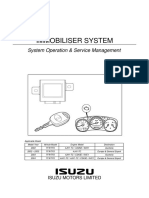 Immobiliser System Operation