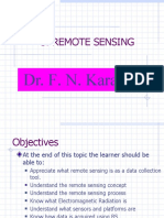 Remote Sensing: Dr. F. N. Karanja