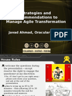 Strategies and Recommendations To Manage Agile Trasnformation by Javad Ahmad