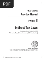 Practice Manual P: Indirect Tax Laws