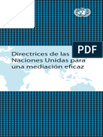 Directrices Naciones Unidas para Mediacion Eficaz