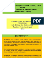 Pupuk Hayati (Biofertilizers) Dan PGPR (Plan Growth Promoting