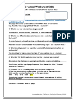 Tsunami Hazard Worksheet/CGS