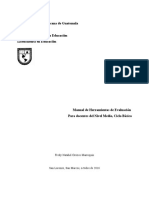 Manual de Herramientas de Evaluacion para Matemáticas