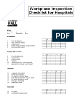 Workplace Inspection Checklist For Hospitals: Stairways