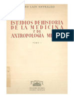 Estudios de Historia de La Medicina y de Antropologia Medica Tomo I PDF