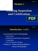 Welding Inspection and Certification: Module 1 - 1