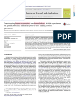 10.1016 J.elerAP.2013.01.004 Transforming Homo Economicus Into Homo Ludens A Field Experiment On Gamification in A Utilitarian Peer To Peer Trading Service