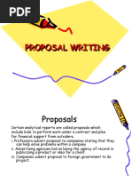 Proposal Writing Proposal Writing