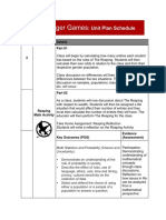 The Hunger Games:: Unit Plan Schedule