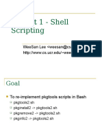 Project 1 - Shell Scripting: Weesan Lee