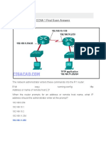 CCNA 1 Final Exam Answers