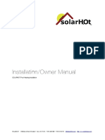 Installation/Owner Manual: SOLARHOT Pool Heating Installation