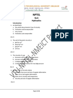 Multiple Choice Questions On Open Channel Flow