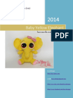 Baby Yellow Elephant: Created by Havva Ünlü