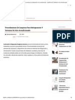 Procedimiento de Limpieza para Sistemas de Refrigeración y Aire Acondicionado - CALEFACION, Ventilación y Aire Acondicionado