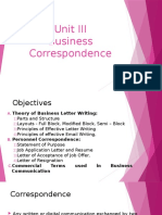 Business Correspondence