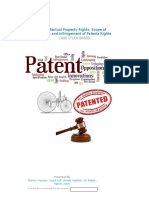 Intellectual Property Rights, Scope of Patents and Infringement of Patents Rights