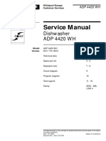 Service Manual: Dishwasher ADP 4420 WH