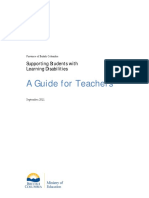 A Guide For Teachers: Supporting Students With Learning Disabilities