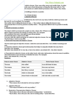 Adjective Pronouns Noun Reported Speech Adverbs