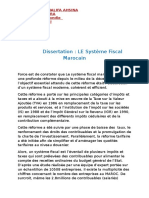 Dissertation LE Systeme Fiscal Marocain