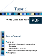 Java Tutorial: Write Once, Run Anywhere