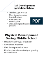 Physical Development During Middle School