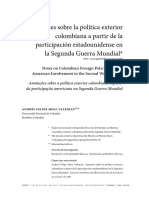 Política Exterior Colombiana en La Segunda Guerra Mundial