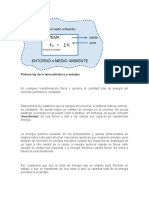 Primera Ley de La Termodinámica y Entalpía