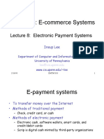 EMTM 553: E-Commerce Systems: Lecture 8: Electronic Payment Systems