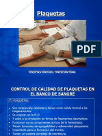 Control de Calidad en Plaquetas Del Banco de Sangre