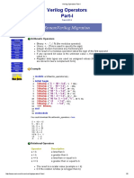 Verilog Operators Part-I