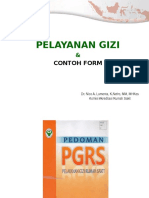 Contoh Form Pelayanan Gizi