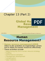 Chapter 13 (Part 2) : Global Human Resource Management