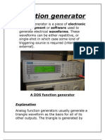 Function Generator: Test Equipment or Software Used To