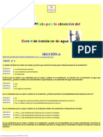 Fontaneria Test Examen Industria PDF