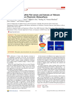 Aberration-Free Ultrathin Flat Lenses and Axicons at Telecom Wavelengths Based On Plasmonic Metasurfaces