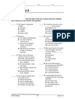 Chapter Test A: Biochemistry