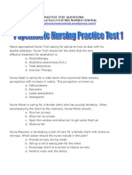 Psychiatric Nursing Practice Test 1