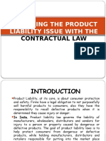 Analyzing The Product Liability Issue With The Contractual