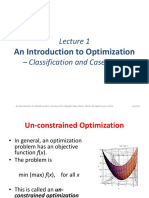 An Introduction To Optimization: - Classification and Case Study