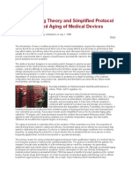 General Aging Theory and Simplified Protocol For Accelerated Aging of Medical Devices